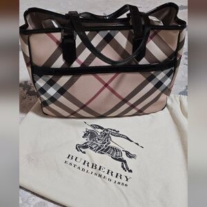 Burberry Beige Nova Check Tote Bag